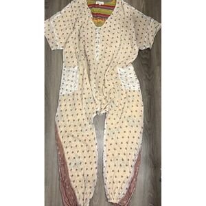 Kantha Bae Eva Romper Colorful Hippie Bohemian Gypsy One Piece Jumpsuit Relaxed